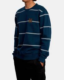 4 Camden - Pullover Crew Sweatshirt for Men Blue Z1CRRDRVF1 RVCA