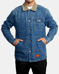 1 Chainmail - Denim Jacket for Men Blue Z1JKRERVF1 RVCA