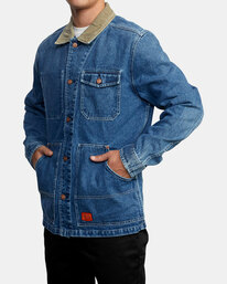 3 Chainmail - Denim Jacket for Men Blue Z1JKRERVF1 RVCA
