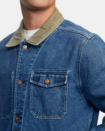 4 Chainmail - Denim Jacket for Men Blue Z1JKRERVF1 RVCA