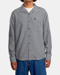1 Beat Check - Shirt for Men Blue Z1SHRCRVF1 RVCA