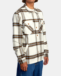 5 Flight Risk 2022 - Camiseta de franela para Hombre Blanco Z1SHRNRVF1 RVCA