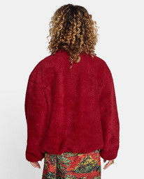 1 Savage - Sherpa-Jacke für Frauen Rot Z3JKRGRVF1 RVCA