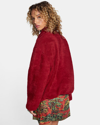 7 Savage - Sherpa-Jacke für Frauen Rot Z3JKRGRVF1 RVCA