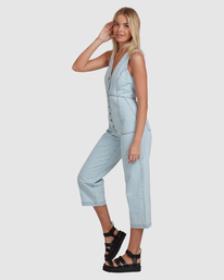 3 Badder - Denim Jumpsuit for Women Blue Z3ONRXRVF1 RVCA