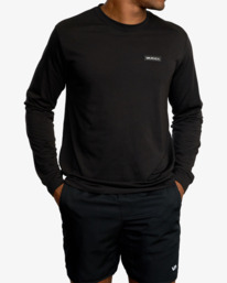9 Icon - T-shirt manches longues pour Homme Noir Z4LSMARVF1 RVCA