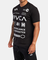 7 All Brand - T-Shirt for Men Black Z4SSDBRVF1 RVCA