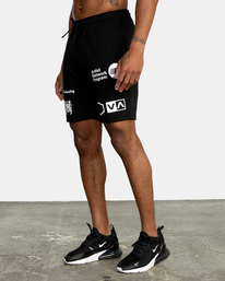3 VA Sport IV - Trainingsanzug Shorts für Männer Schwarz Z4WKDBRVF1 RVCA