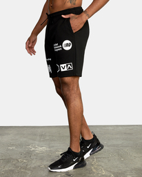 4 VA Sport IV - Trainingsanzug Shorts für Männer Schwarz Z4WKDBRVF1 RVCA