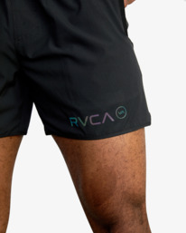 7 Yogger 15" - Performance Shorts for Men Black Z4WKDCRVF1 RVCA