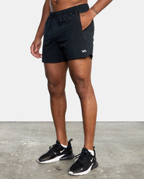 5 Yogger 15" - Performance Shorts for Men Black Z4WKMBRVF1 RVCA