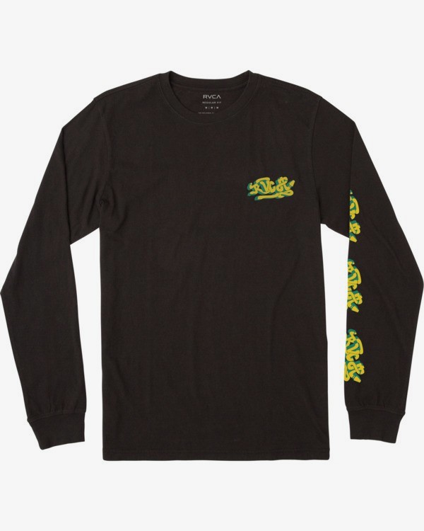 DMOTE COLLAGE LONG SLEEVE TEE | RVCA